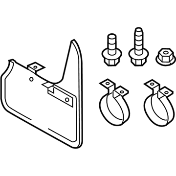 Volkswagen 7P0-075-101 Splash Guard Kit