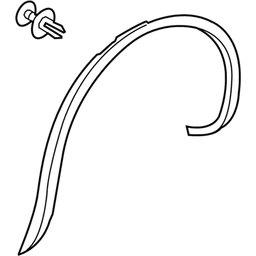 Volkswagen 7P6-854-820-B-9B9 Wheel Opening Molding