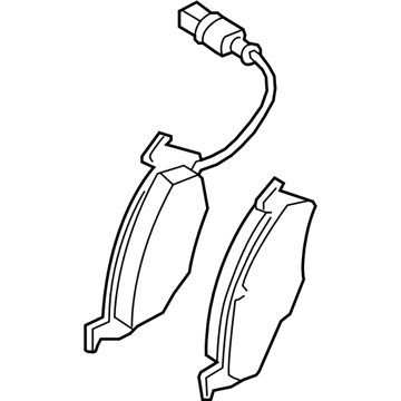 Volkswagen Jetta Brake Pad Set - 3C0-698-151-K