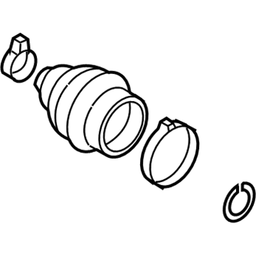 Volkswagen Phaeton CV Joint Boot - 4E0-498-203