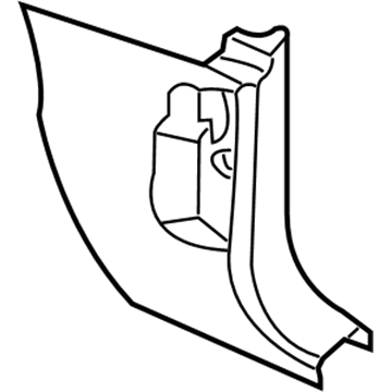 Volkswagen 1C1-863-483-B-3PT Kick Panel Trim