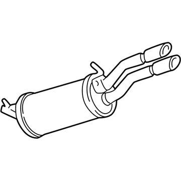 Volkswagen Muffler - 3B0-253-609-E