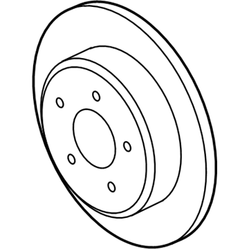 Volkswagen Routan Brake Disc - 7B0-615-601-B