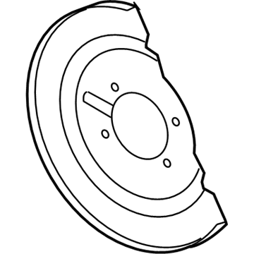 Volkswagen Routan Brake Dust Shield - 7B0-615-611-A