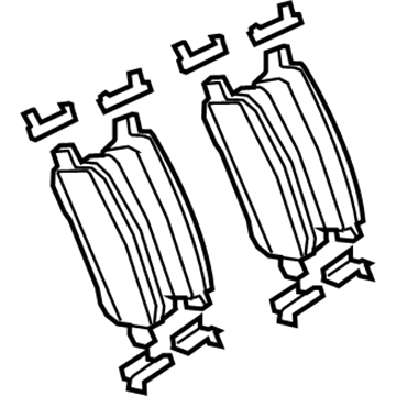 Volkswagen Routan Brake Pad Set - 7B0-698-451-G