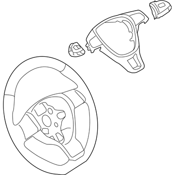 Volkswagen Steering Wheel - 5C0-419-091-EH-E74