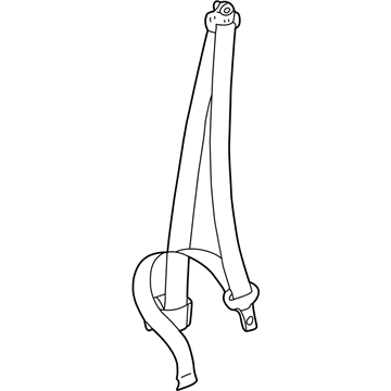 Volkswagen Beetle Seat Belt - 1C1-857-705-D-HCS
