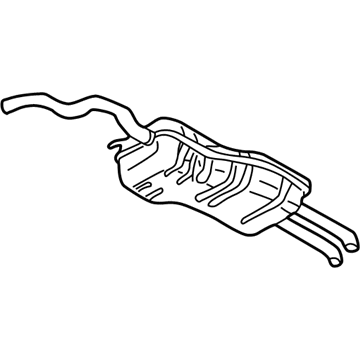Volkswagen Golf Muffler - 1J6-253-609-BA