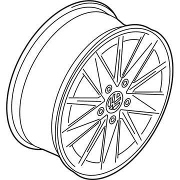 Volkswagen Golf R Alloy Wheels - 5G0-601-025-BA-8Z8
