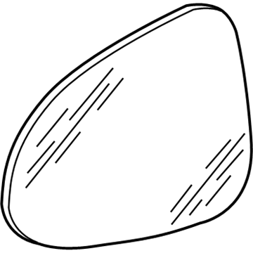 Volkswagen 7P6-857-521-A Mirror Glass