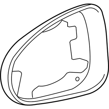 Volkswagen 7P6-857-601-9B9 Glass Frame