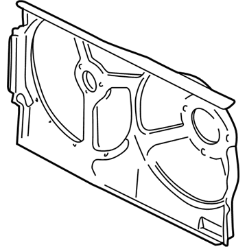 Volkswagen Jetta Cooling Fan Shroud - 1HM-121-207-A