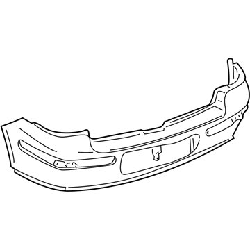 Volkswagen Golf Bumper - 1J6-807-421-E-GRU