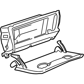 Volkswagen 1EM-880-890-B41 Glove Box Assembly