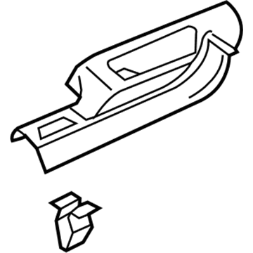 Volkswagen 3CN-853-369-C-82V Rear Trim Panel