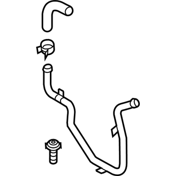 Volkswagen Touareg Radiator Hose - 7P0-121-070-AD