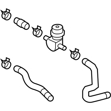Volkswagen 7P0-121-156-B Cooling Pipe