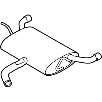 Volkswagen GTI Muffler - 5GM-253-609-AG