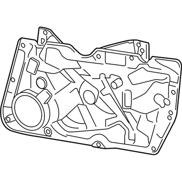 Volkswagen GTI Window Regulator - 5K0-837-461-D