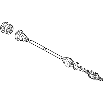 Volkswagen Passat Axle Shaft - 3B0-501-203-X