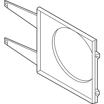 Volkswagen Cooling Fan Shroud - 1C0-121-207-G
