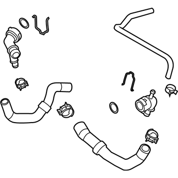 Volkswagen GTI Radiator Hose - 5Q0-122-101-GS