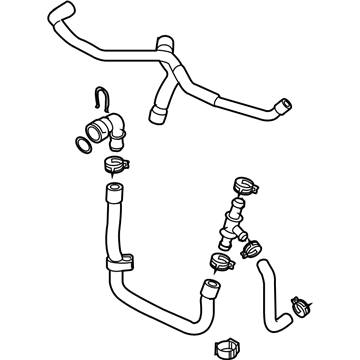 Volkswagen Jetta Oil Cooler Hose - 1K0-122-051-FT