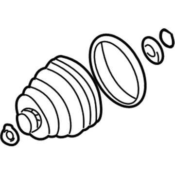 Volkswagen EuroVan CV Joint Boot - 701-498-203-A