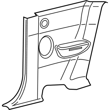 Volkswagen 1C0-868-061-62J Finish Panel