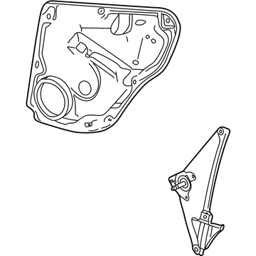 Volkswagen Jetta Window Regulator - 1J5-839-730-Q