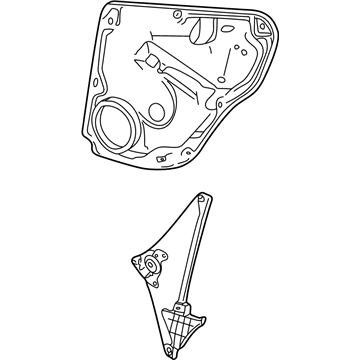 Volkswagen Jetta Window Regulator - 1J5-839-461-A