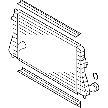 Volkswagen Jetta Intercooler - 1K0-145-803-Q