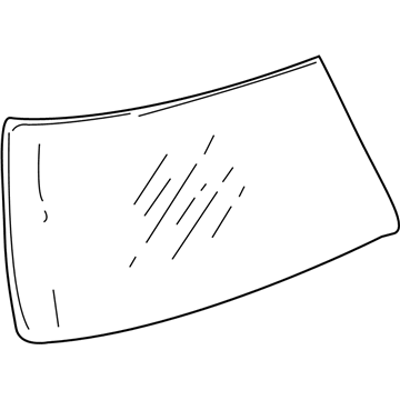 Volkswagen 1J6-845-051-H Lift Gate Glass