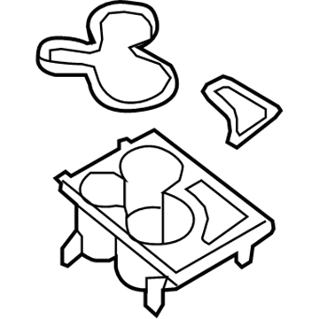 Volkswagen CC Cup Holder - 3C0-862-531-D-H67