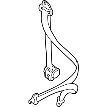 Volkswagen EuroVan Seat Belt - 705-857-805-G-01C