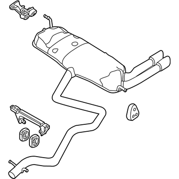 Volkswagen Beetle Muffler - 5C3-253-181-K