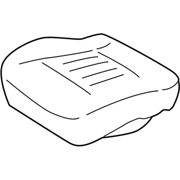 Volkswagen Cabrio Seat Cushion Pad - 1H0-881-375-M