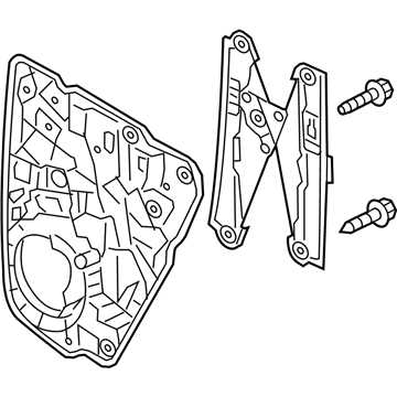 Volkswagen Touareg Window Regulator - 7P6-839-461-A