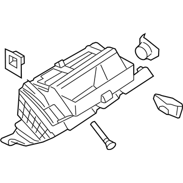 Volkswagen 3C1-857-114-E-9B9 Glove Box Frame
