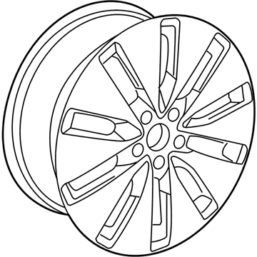 2018 Volkswagen Jetta Alloy Wheels - 5C0-601-025-L-FZZ