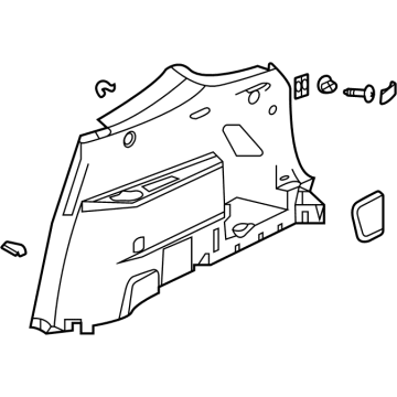 Volkswagen 3CM-867-427-B-82V Quarter Trim Panel