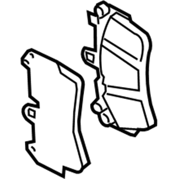 Volkswagen Touareg Brake Pad Set - 7L0-698-151-N