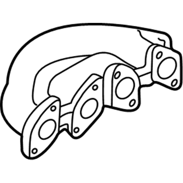 Volkswagen Passat Exhaust Manifold - 058-253-033-E