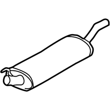 Volkswagen Muffler - 1HM-253-609-AC