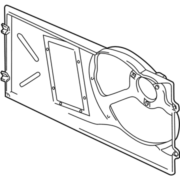 Volkswagen Jetta Cooling Fan Shroud - 1HM-121-207