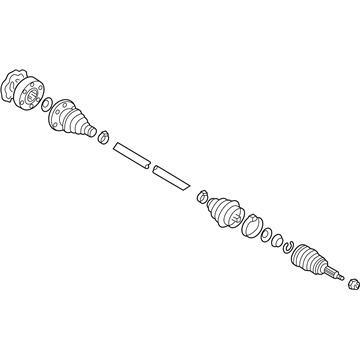 Volkswagen Golf Axle Shaft - JZW-407-449-NX