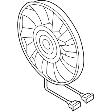Volkswagen Jetta Cooling Fan Assembly - 1K0-959-455-EA