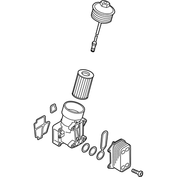 Volkswagen Oil Filter Housing - 03L-115-389-H