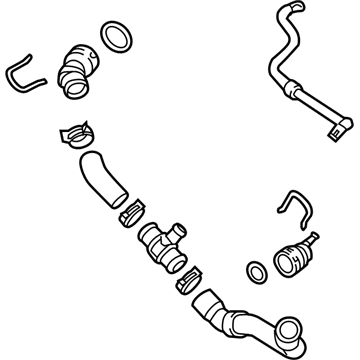 2022 Volkswagen Passat Radiator Hose - 5C0-122-101-AM