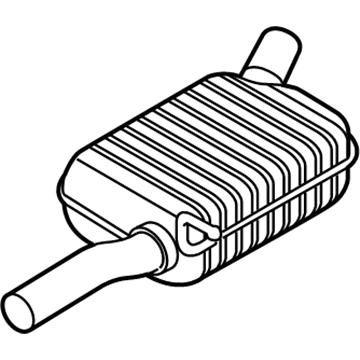 Volkswagen Golf Alltrack Muffler - 5Q0-253-409-L